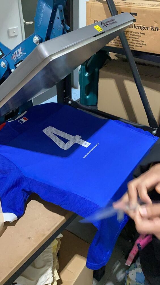 France Rugby jerseys — in-house heat press
